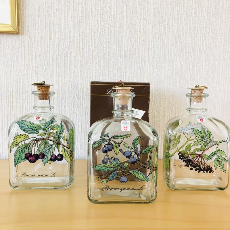 ホルムガード　ガラス瓶 3個セット ホルムガード ガラス瓶 3個セット Holmegaard/ホルムガード/ボタニカル