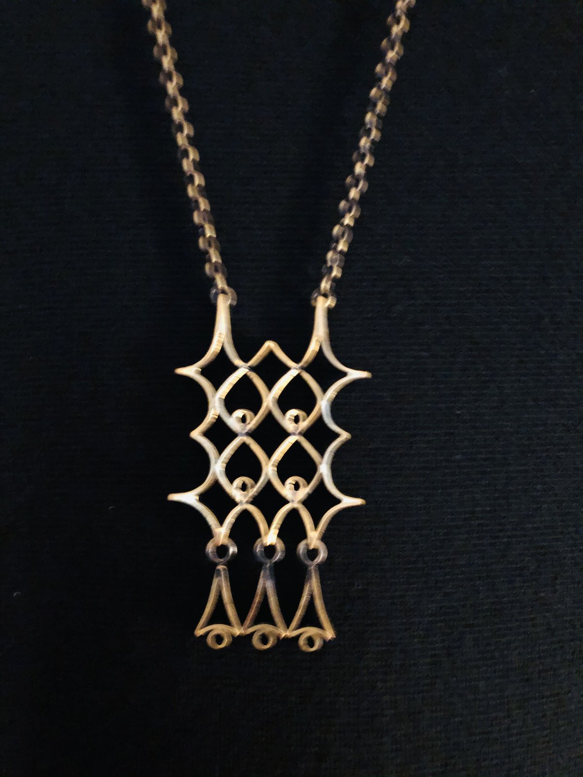 北欧ヴィンテージアクセサリー/ブロンズ製ペンダント/Turin Hopea/Pipa 