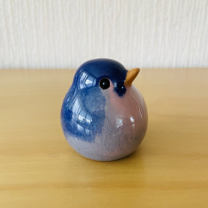 北欧ヴィンテージ/陶器のオブジェ/ブルーの小鳥ちゃん/Nr.1 北欧ヴィンテージ/陶器のオブジェ/ブルーの小鳥ちゃん/Nr.1