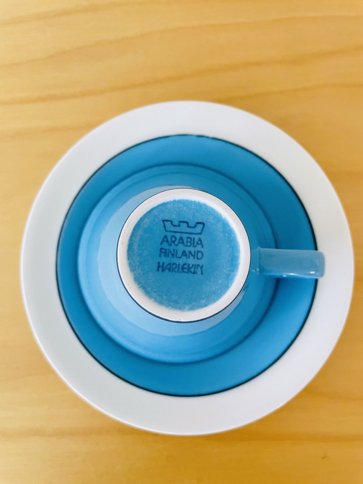 アラビア ハレキン ターコイズ ポット/ Arabia