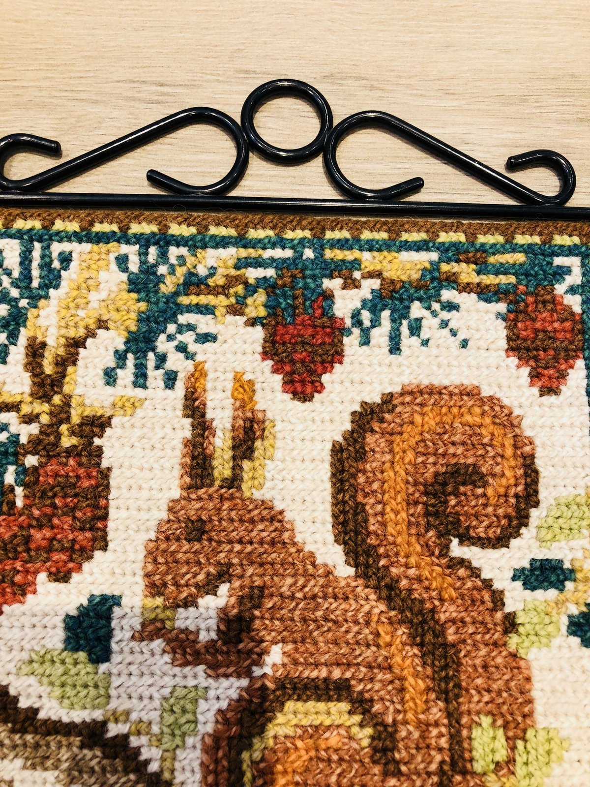 ヨーロッパ式刺繍絵タペストリー: The Kiss