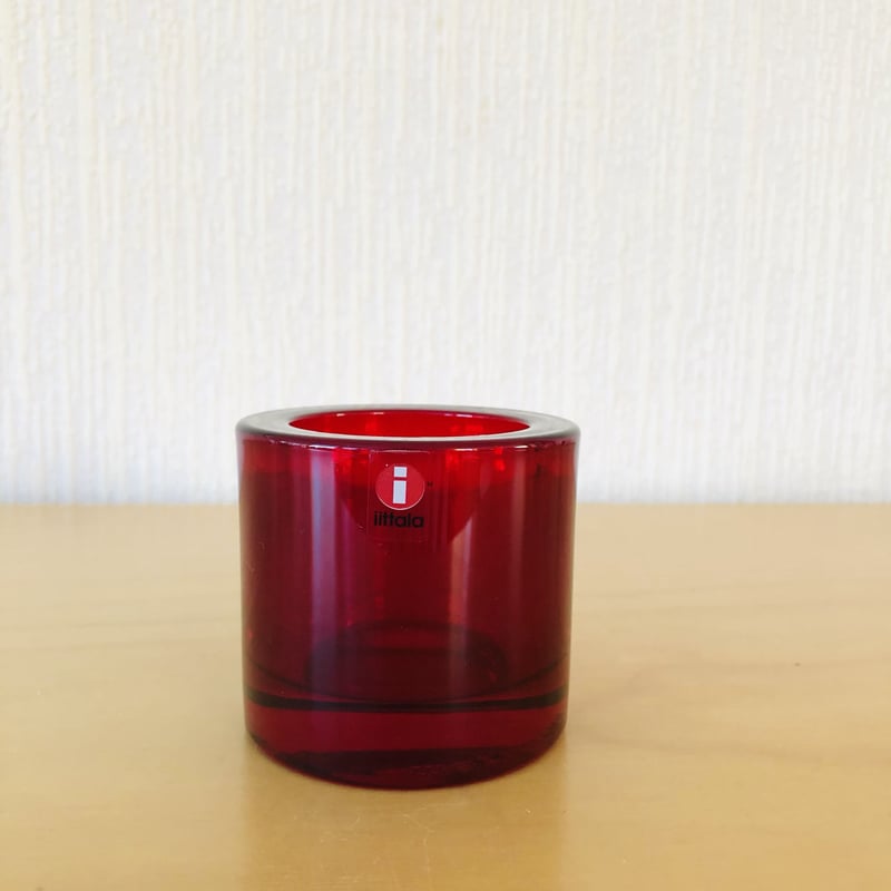 Iittala/イッタラ/Kivi/キビ/キャンドルホルダー/レッド/旧ロゴ Iittala/イッタラ/Kivi/キビ/キャンドルホルダー/レッド/旧ロゴ
