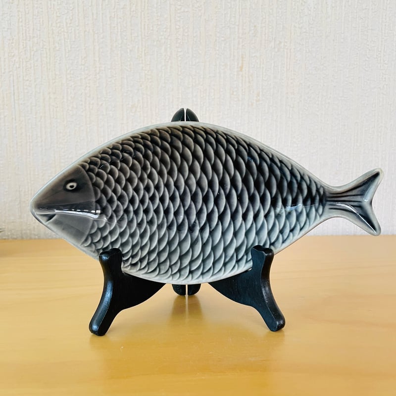 Gustavsberg/Stig Lindberg/フィッシュプレートグレー