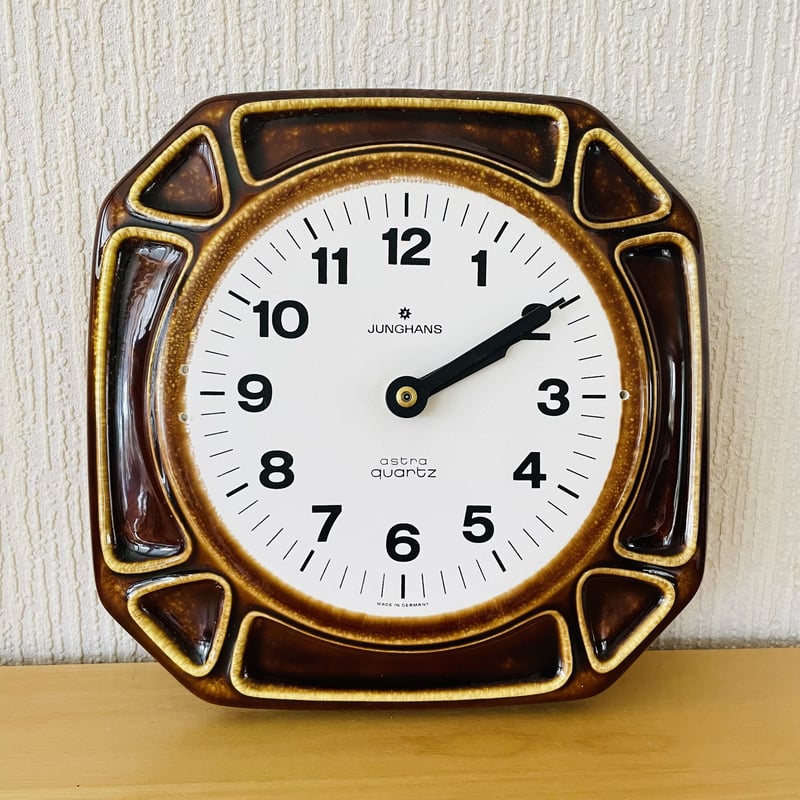 Junghans/ユンハンス/陶器製/壁掛け時計/ブラウン | Wasurenagusa Junghans/ユンハンス/陶器製/壁掛け時計/ブラウン | Wasurenagusa
