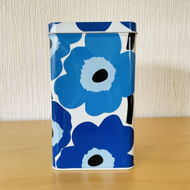 Marimekko/マリメッコ/Unikko/ウニッコ/テイン缶/ブルー Marimekko/マリメッコ/Unikko/ウニッコ/テイン缶/ブルー