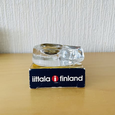 iittala/イッタラ/TIU/ティウ/クリスタルガラスのエッグスタンド/トリさん/新品、未使用オリジナルケース入り