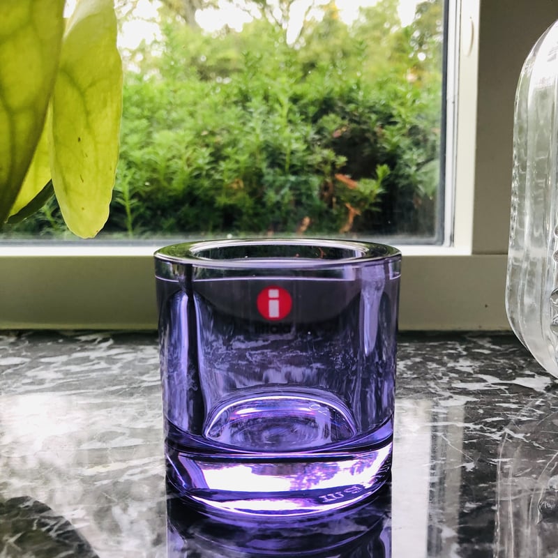 iittala kivi ライラック キャンドルホルダー-