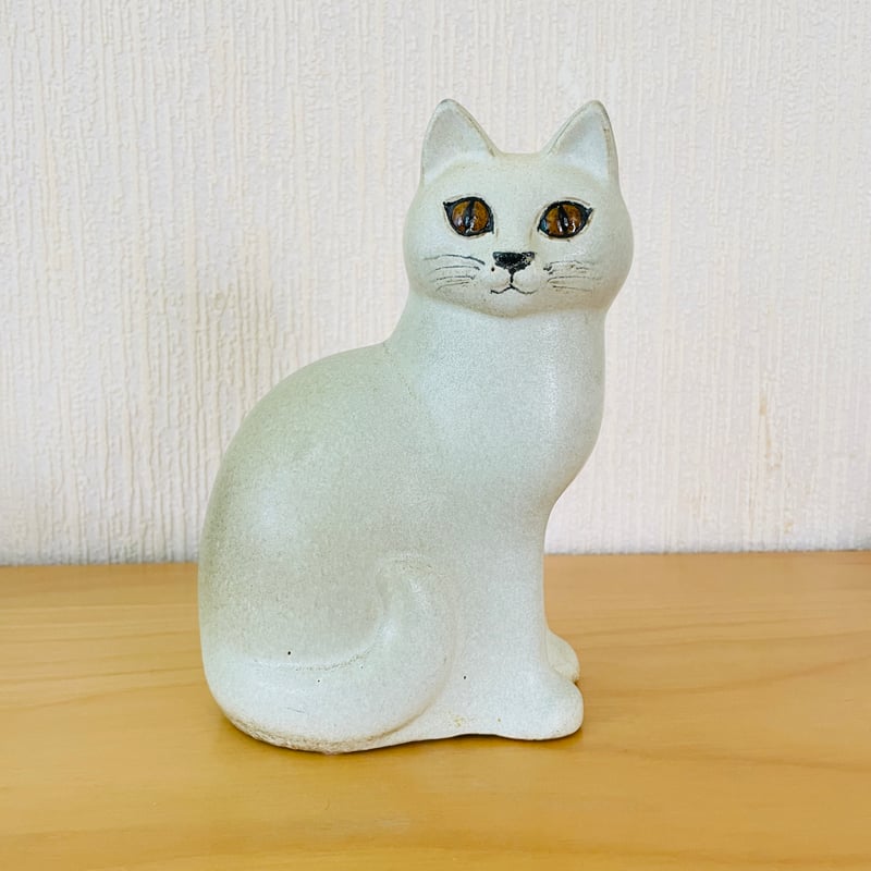 リサラーソン　陶板　置物　工芸品　猫　ヴィンテージ　レアカラー　グスタフスベリ リサラーソン陶板置物工芸品猫ヴィンテージレアカラーグスタフスベリ