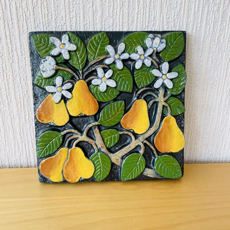 Lisa Larson リサラーソン 陶板 pomona ポモナ いちご 苺 A Lisa