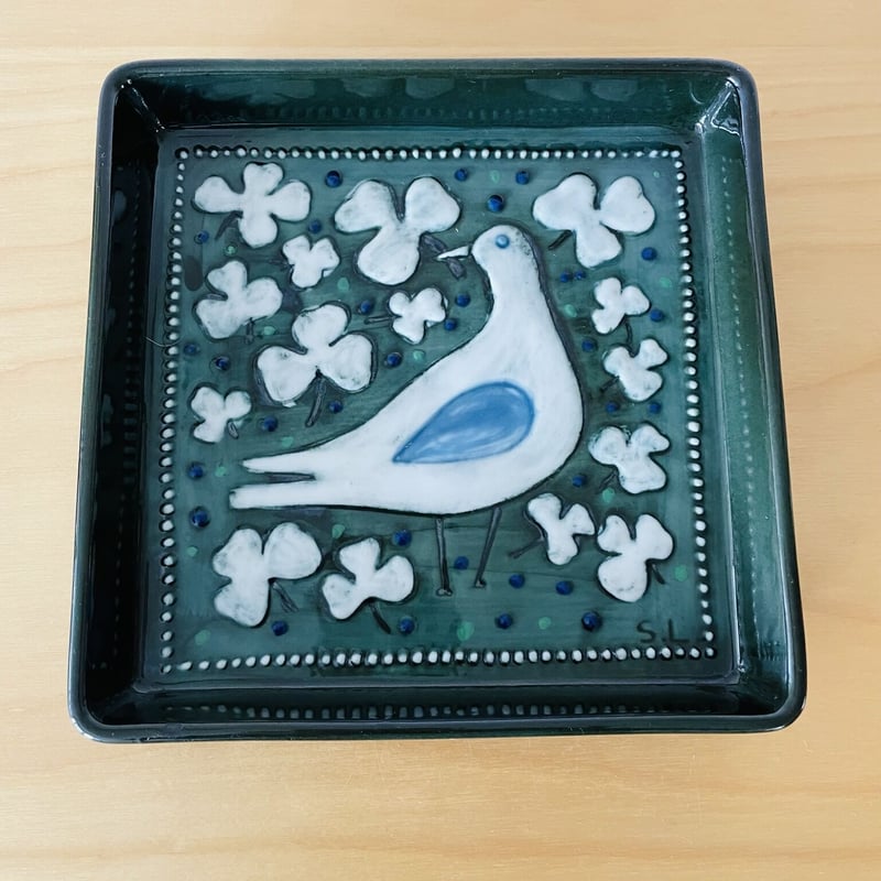 ロールストランド社 シルヴィア・レウショヴィウス作 青い鳥のオブジェ