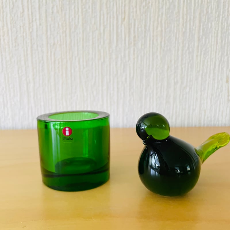 iittala KIVI /キヴィ キャンドルホルダー 廃盤色グリーン系3点