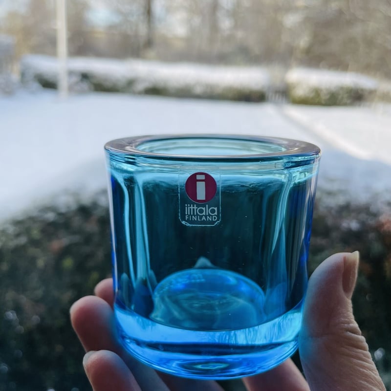 イッタラ キビ キャンドルホルダー ライトブルー マリメッコ iittala