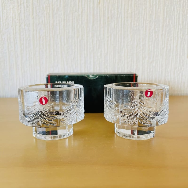 イッタラ ヴィンテージ クーシ キャンドルホルダー2個セット イッタラクーシキャンドルホルダー箱入り2個+2個の4個セット
