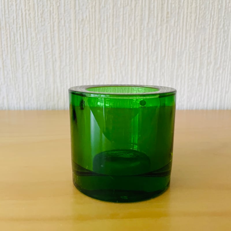 iittala/イッタラ/Kivi/キビ/キャンドルホルダー/グリーン | Wasurenagusa