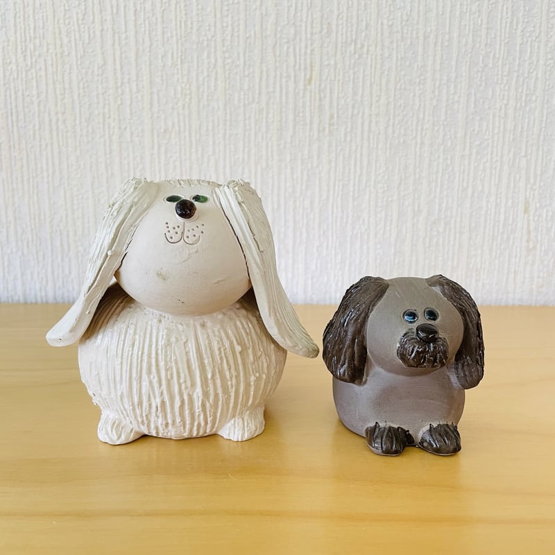 ジィガンドフタ（Jie Gantofta）犬の親子　4体セット ジィガンドフタ（Jie Gantofta）犬の親子 4体セット - メルカリ