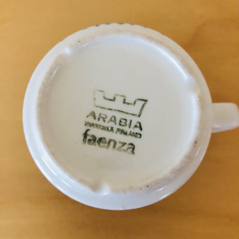 Arabia/アラビア/Faenza/ファエンツァ/ブルー/デミタスカップ/カップ 