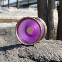 PLACTAL / Purple・Matte Gold rim