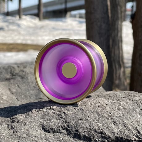 PLACTAL / Purple・Matte Gold rim