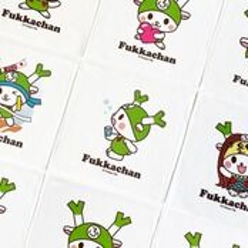 ふっかちゃんハンドタオル / 【ふっかちゃんの輪(正面、ハートはぐ