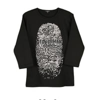 メンズTシャツ  フィンガーマーク サークルロンT メンズ七分袖 メンズロンT jilverman ジルバーマンメンズラウンドネック メンズUネック メンズブランドTシャツ lt-2