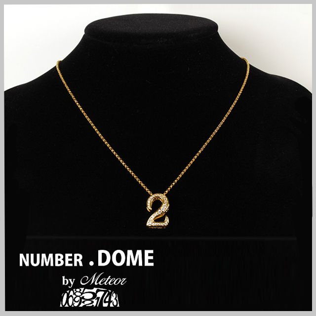 ナンバー ネックレス メンズ ゴールド 数字 ペア ブランド