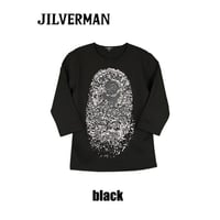 メンズTシャツ  フィンガーマーク サークルロンT メンズ七分袖 メンズロンT jilverman ジルバーマンメンズラウンドネック メンズUネック メンズブランドTシャツ lt-3