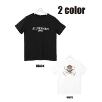 メンズTシャツ  スカルプリント スカルプリントTシャツ  jilverman ジルバーマンメンズラウンドネック メンズUネック メンズブランドTシャツ j-t-6