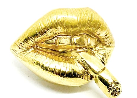 SOLID DESIGN SDr-257 【立体ピンズ】 Lipsシリーズ Kiss Me Pins 【Smoke】