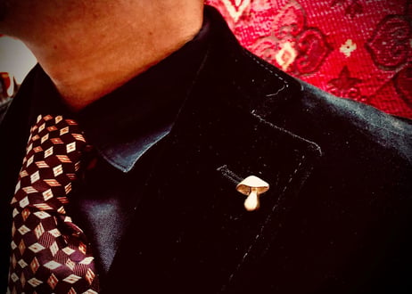 SOLID DESIGN SDr-248 【立体ピンズ】 キノコ図鑑シリーズ Mushroom Pins 『シイタケ』