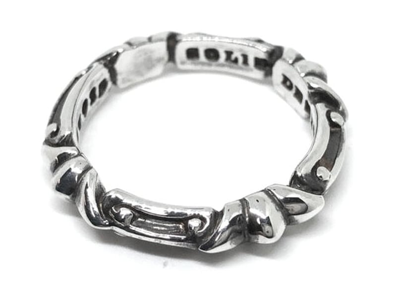 フランス　スターリング　シルバー　リング　ヴィンテージ　セット　鎚目　SSO スターリングシルバースパイラルオープニングリング925シルバー