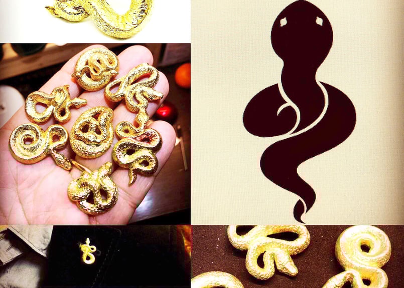 ポメラート　蛇チャーム ダイア付き ドド ペンダントチャーム ヘビ ダイヤ ポメラート取扱の通販店舗