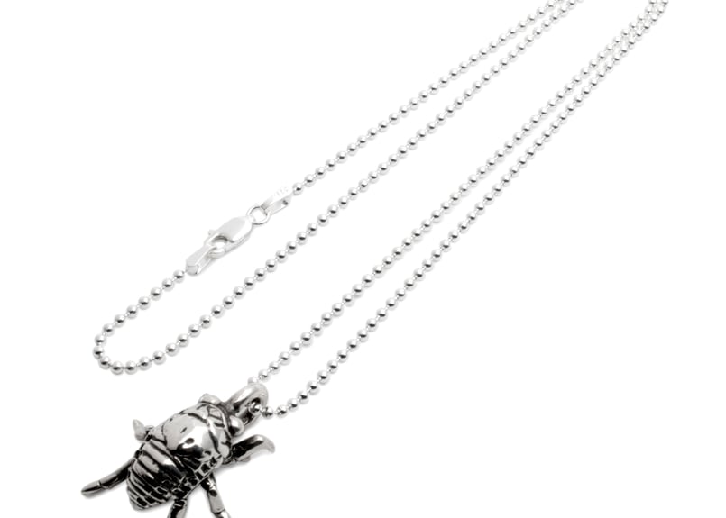シルバー製涙型コンパスペンダント ペンダント：Dual Flow シルバーギークス限定 Limited 鶴 pendant