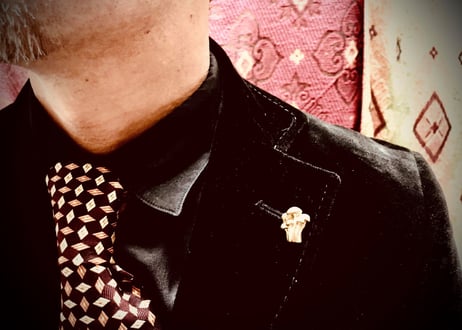 SOLID DESIGN SDr-246 【立体ピンズ】 キノコ図鑑シリーズ Mushroom Pins 『シメジ』