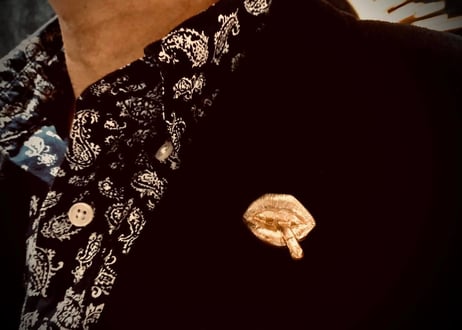 SOLID DESIGN SDr-257 【立体ピンズ】 Lipsシリーズ Kiss Me Pins 【Smoke】