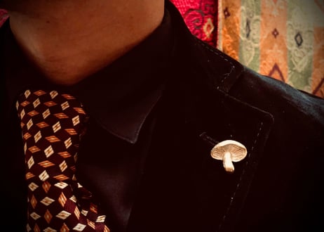 SOLID DESIGN SDr-243 【立体ピンズ】 キノコ図鑑シリーズ Mushroom Pins 『テングダケ』