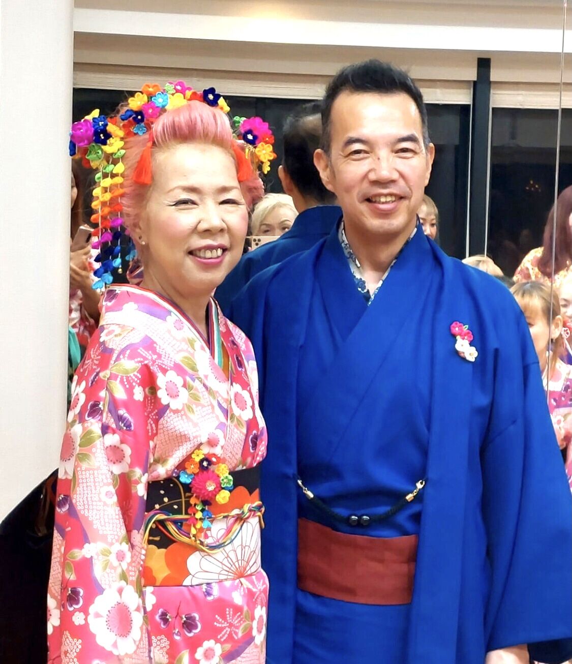 めっちゃ着物®︎＝ワンピース（フューシャピンク・黒帯） | USAGI AI