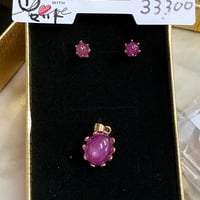 スタールビー宇咲愛作成ピアス＆ペンダントトップ ①