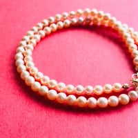 淡水パールネックレス  「ピンク」