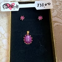 スタールビー宇咲愛作成ピアス＆ペンダントトップ ③