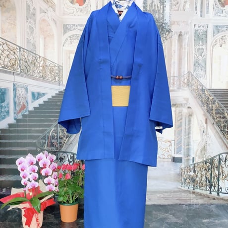 【男性用】めっちゃ着物®︎（青ML）MMS-ML/A