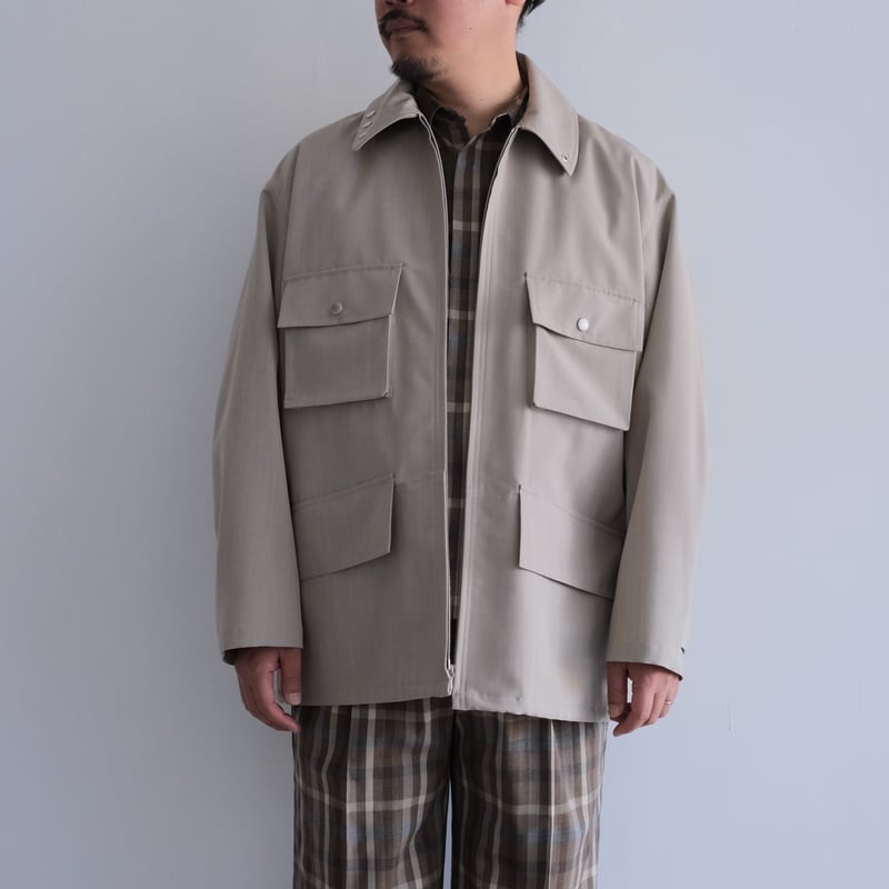 AURALEE / WOOL MAX CANVAS BLOUSON（Men's/TOP GRA