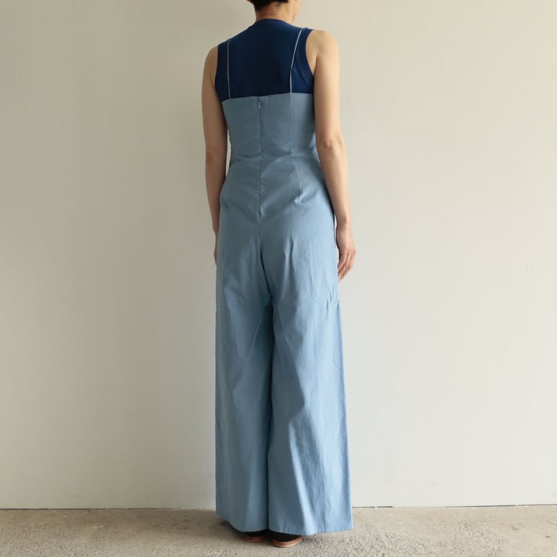 AURALEE / WASHED FINX TWILL JUMPSUIT(Lady's/BLU...