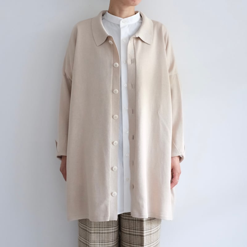 Yoli◯Cotton Long Knit◯ベージュ Yoli / Cotton knit cardigan （Lady's,Men's/ beig