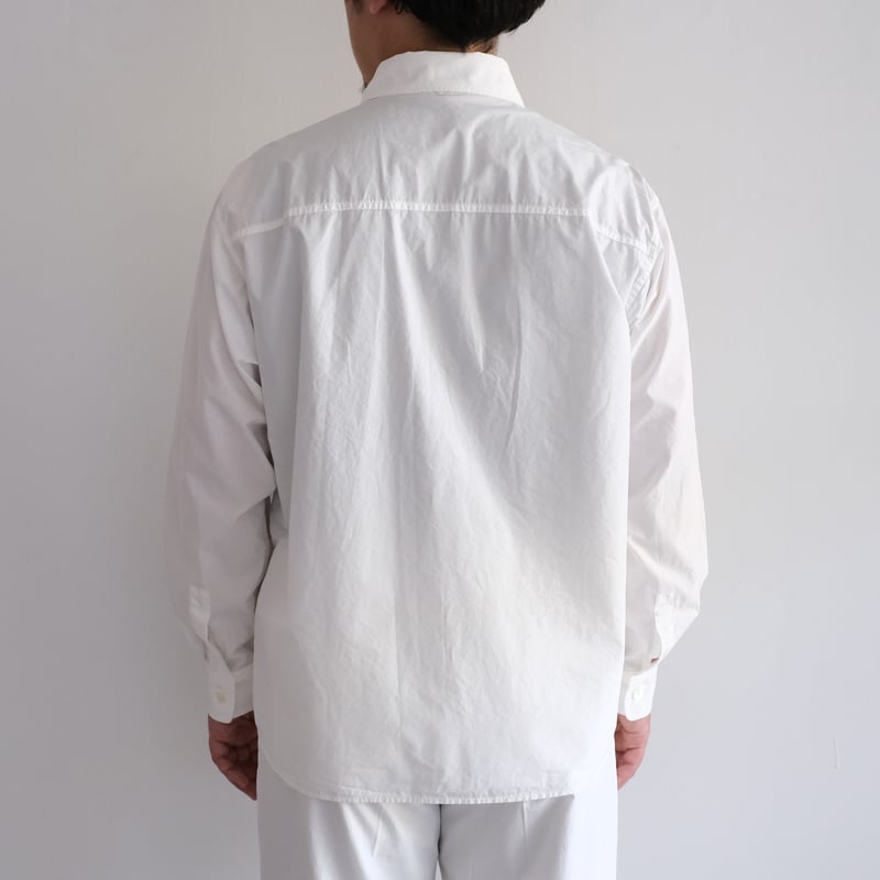 AURALEE / GARMENT-DYED FINX SHUTTLE WEATHER SHI