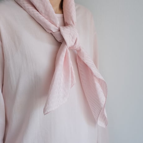 Yoli / Gingham scarf（Pink×Pink)