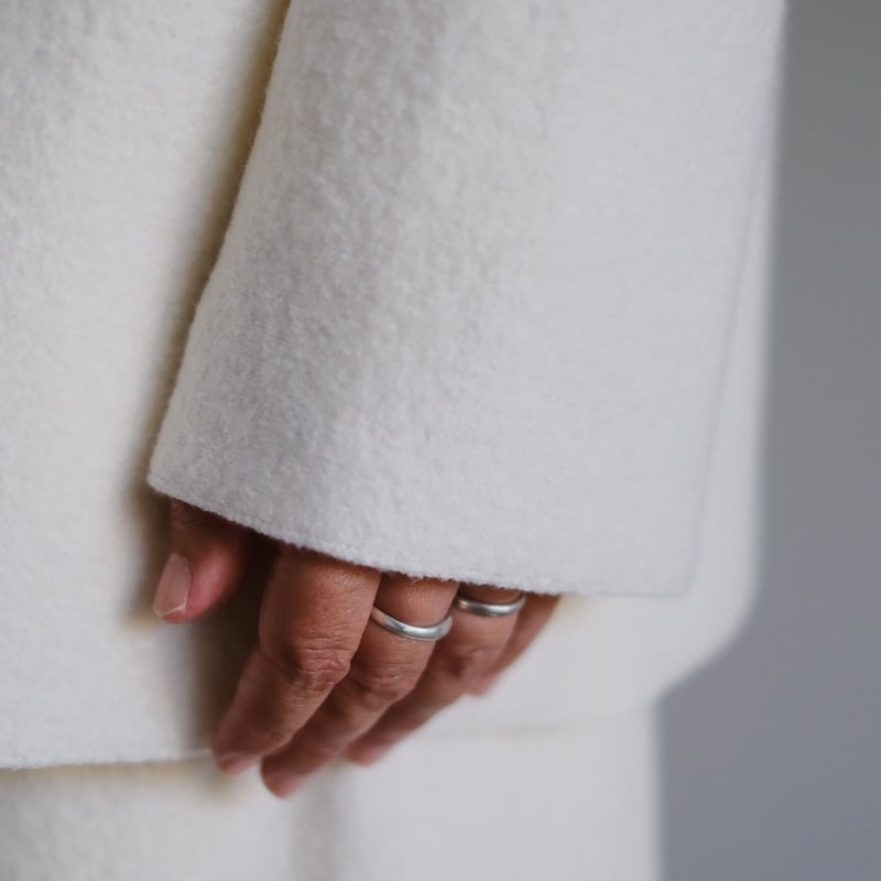 Yoli / Felted Wool jacket (Lady's、Men's/white)