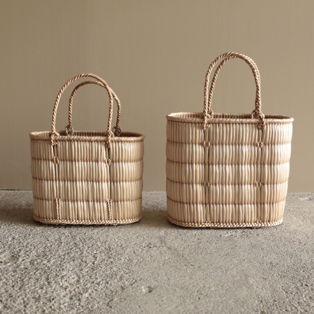 蒜山のがま細工/手提げ籠 （M） | archipelago