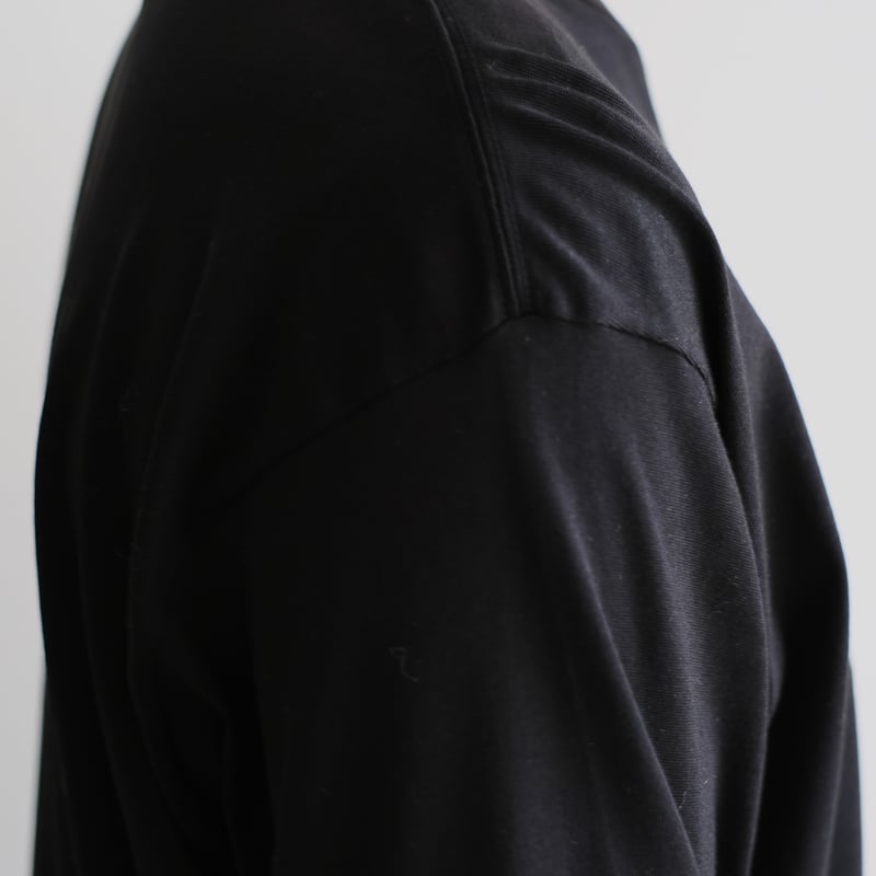 AURALEE / LUSTER PLAITING L/S TEE（Men's/BLACK）