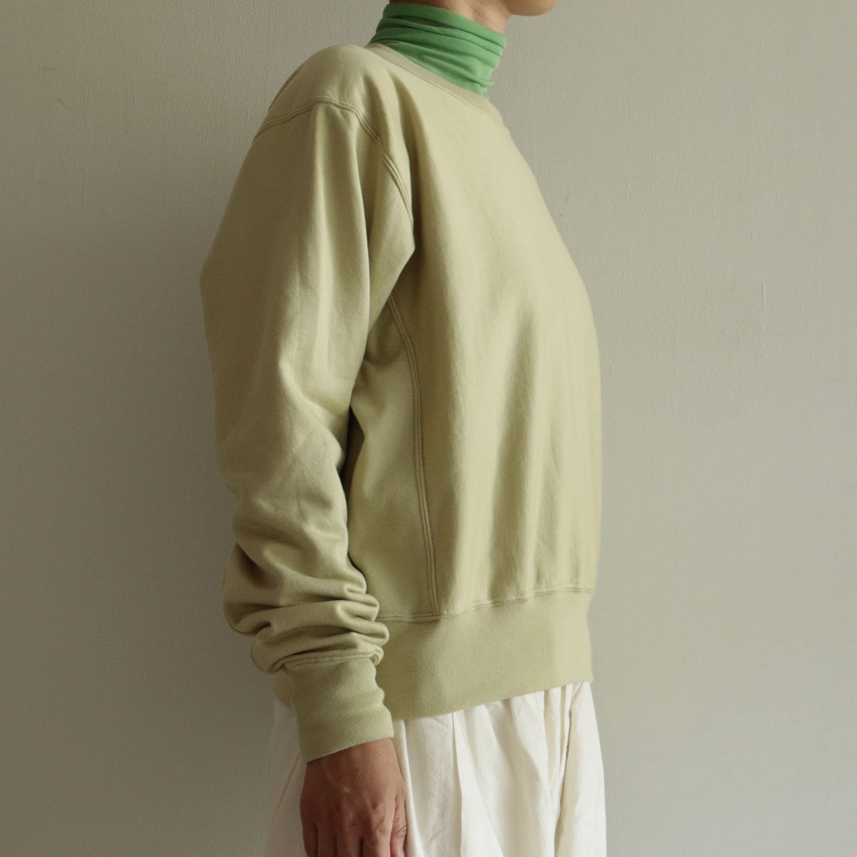 AURALEE オーラリー 22AW ELASTIC HIGH GAUGE SWEAT P/O クルーネックスウェット ブラウン 4