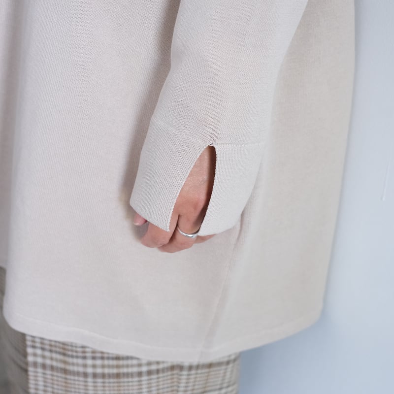 Yoli / Cotton knit cardigan (Lady's,Men's/ beig Yoli / Cotton knit cardigan (Lady's,Men's/ beig